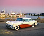 AUT 21 RK0315 02
1956 Buick Special Red And White 3/4 Side View By Harbor