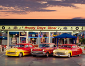 AUT 21 RK0720 02
1957 Chevrolet Bel Air Two 1950 Mercury Custom In Front Of Diner