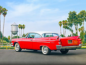 AUT 21 RK2538 01
1958 Dodge Coronet Hemi Red 3/4 Rear View On Pavement
