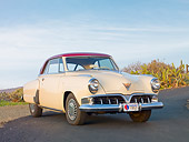 AUT 21 RK2608 01
1952 Studebaker Commander Starliner Coupe Cream 3/4 Front View On Pavement