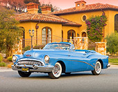AUT 21 RK2620 01
1953 Buick Skylark Convertible In Front Of House