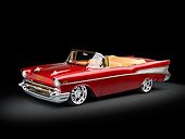 AUT 21 RK3018 01
1957 Chevrolet Bel Air Convertible Red 3/4 Front View In Studio