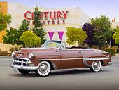 AUT 21 RK3104 01
1953 Chevrolet Bel Air Saddleback Brown 3/4 Side View On Pavement