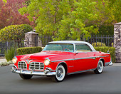 AUT 21 RK3118 01
1955 Imperial Newport Coupe Red And White 3/4 Front View On Pavement
