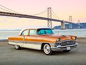 AUT 21 RK3137 01
1958 Packard Patrician Bronze 3/4 Front View On Pavement By Bay Bridge