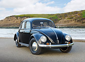AUT 21 RK3309 01
1953 Volkswagen Rometsch-Taxi Black 3/4 Front View On Pavement By Water