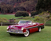 AUT 21 RK0025 03
1956 DeSoto Firedome Burgundy Convertible 3/4 Front