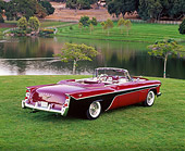 AUT 21 RK0031 04
1956 DeSoto Firedome Convertible Burgundy 3/4 Rear View