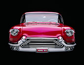 AUT 21 RK0141 02
1957 Candy Raspberry Cadillac Eldorado Kustom Head On Shot 