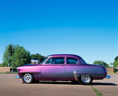 AUT 21 RK0456 03
1954 Plymouth Savoy Custom Purple Profile View On Pavement