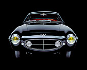 AUT 21 RK0506 19
1953 Black Fiat Supersonic Coupe, head on in studio on black