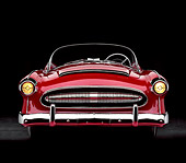 AUT 21 RK0575 01
1953 Plymouth Belmont Convertible Red Head On View Headlights On Studio