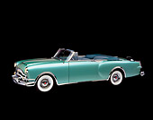 AUT 21 RK0725 03
1953 Packard Caribbean Green Convertible 3/4 Front View Studio