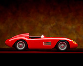 AUT 21 RK0739 05
1956 Maserati 300 S Red Side View On Red Line Brown Marble Background
