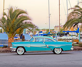 AUT 21 RK1085 02
1956 Mercury Monterey Hardtop Green Side View On Pavement By Boat Harbor
