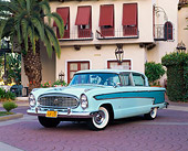 AUT 21 RK1407 03
1957 AMC Nash Ambassador Light Blue 3/4 Front View By Spanish Building