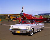 AUT 21 RK1516 01
1959 Ford Thunderbird Convertible White 3/4 Front View By Airplanes