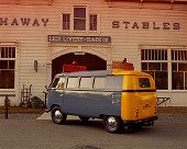 AUT 21 RK1729 01
1955 VW School Bus Prototype Blue And Yellow