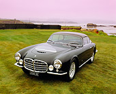 AUT 21 RK1753 02
1955 Maserati A6G 54 Frua Berlinetta Black 3/4 Front View On Grass By Water