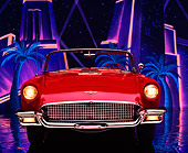 AUT 21 RK1969 01
1957 Ford Thunderbird Convertible Red Head On Shot City Background