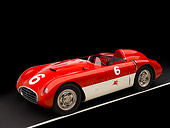 AUT 21 RK1983 01
1955 Kurtis Murphy 500X Red And White Overhead 3/4 Side View Studio