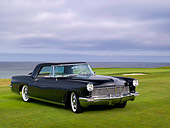 AUT 21 RK1993 01
1956 Continental Mark II Black 3/4 Front View On Grass By Water