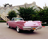 AUT 21 RK2019 01
1959 Chrysler Imperial Crown Convertible Lavender 3/4 Rear View On Pavement
