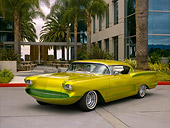 AUT 21 RK2035 01
1958 Chevrolet Impala Lime Gold 3/4 Front View On Pavement