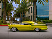 AUT 21 RK2037 01
1958 Chevrolet Impala Lime Gold Profile View On Pavement