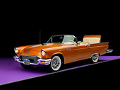 AUT 21 RK2068 01
1957 Ford Thunderbird Convertible Bronze 3/4 Side View Studio