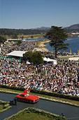 AUT 21 RK2112 01
Mercedes-Benz Red Parading By Grandstand At 2007 Pebble Beach Concours