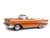 AUT 21 RK2113 01
1957 Chevrolet Bel Air Convertible Serra Gold 3/4 Front View Studio