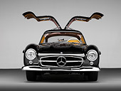 AUT 21 RK2174 01
1955 Mercedes-Benz 300SL Gullwing Coupe Black Head On View Studio