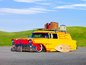 AUT 21 RK2205 01
1956 Chevrolet Sedan Delivery Yellow 3/4 Front View By Hills