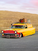 AUT 21 RK2211 01
1956 Chevrolet Sedan Delivery Yellow 3/4 Front View By Hills
