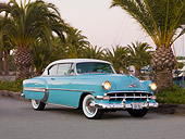 AUT 21 RK2238 01
1954 Chevrolet Bel Air Sport Coupe Turquoise 3/4 Front View By Marina