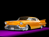 AUT 21 RK2242 01
1957 Cadillac Coupe De Ville Gold 3/4 Front View Studio