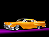 AUT 21 RK2243 01
1957 Cadillac Coupe De Ville Gold 3/4 Front View Studio