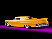 AUT 21 RK2245 01
1957 Cadillac Coupe De Ville Gold 3/4 Rear View Studio