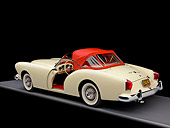 AUT 21 RK2253 01
1954 Kaiser Darrin Convertible White And Red 3/4 Rear View Studio