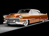 AUT 21 RK2373 01
1954 Cadillac Coupe de Ville Bronze 3/4 Front View Studio
