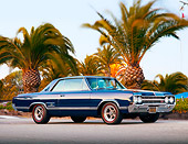 AUT 22 BK0011 01
1965 Oldsmobile 442 Dark Blue 3/4 Front View On Pavement By Marina