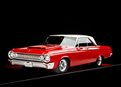 AUT 22 RK2185 08
1964 Dodge Polara 500 Red And White 3/4 Front View Studio
