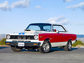 AUT 22 RK2624 01
1969 AMC SC/Rambler Red And White 3/4 Front View By Mountain