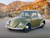 AUT 22 RK3217 01
1963 Volkswagen Beetle Green 3/4 Front View On Pavement By Cliffside