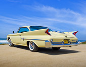 AUT 22 RK3277 01
1960 Chrysler 300F Sunburst 3/4 Rear View On Beach