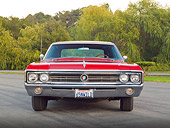 AUT 22 RK3350 01
1965 Buick Wildcat Convertible Red Front View On Pavement By Trees