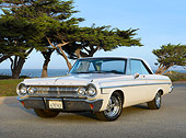 AUT 22 RK3457 01
1964 Dodge Polera White 3/4 Front View On Pavement By Bay