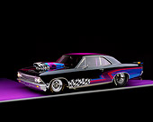 AUT 22 RK0071 05
1966 Chevy Chevelle 3/4 Side View On Purple Floor Studio