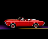 AUT 22 RK0075 05
1968 Oldsmobile 442 Convertible Red 3/4 Front Shot Studio